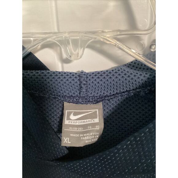 Vintage Nike Center Swoosh Polyester Hoodie Early 2000s Youth XL 18-20 Pullover - Picture 2 of 3